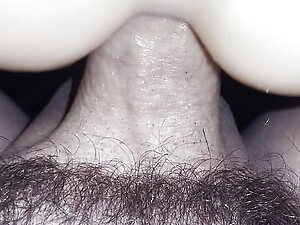 Sliding it in her toy ass