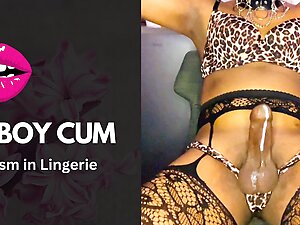 Enjoy this sissy slut dressed in lingerie and put a sexy show for you stroking her uncut cock and cum handsfree like a good girl. Sissygasm is the only way this femboy slut is allowed to cum. She is such an exhibitionist cum slut