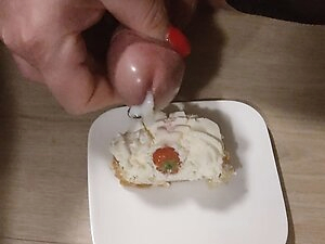 Cuckold Alex eats his own cum today