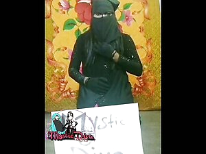 Mystic Diva Niqabi crossdresser geting dic k suc king trained by pink dilndo for huge co cks , beautiful crossdresser, hijabi CD, femboy crossdresser,