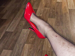 Louise Nylontease Nylon Stocking Foot Fetish Tease Shoeplay