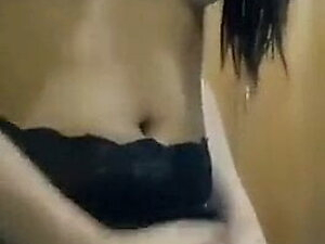 Indian shemale masturbates