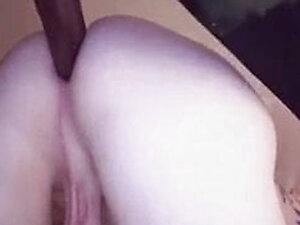 Shemale Filled With Black Cock Seed