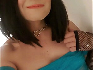 The Little Sissy in Blue Black Hair